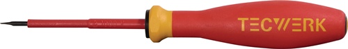 TECWERK Schraubendreher Schneiden-B.2,5mm Klingen-L.75mm VDE isol.