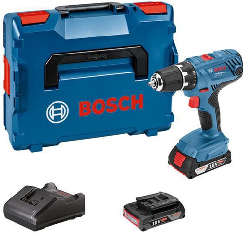 Bosch Akku-Bohrschrauber GSR 18V-21 Spannung 18V Drehm.21/55Nm 2xAkkus 2Ah/Ladeg.