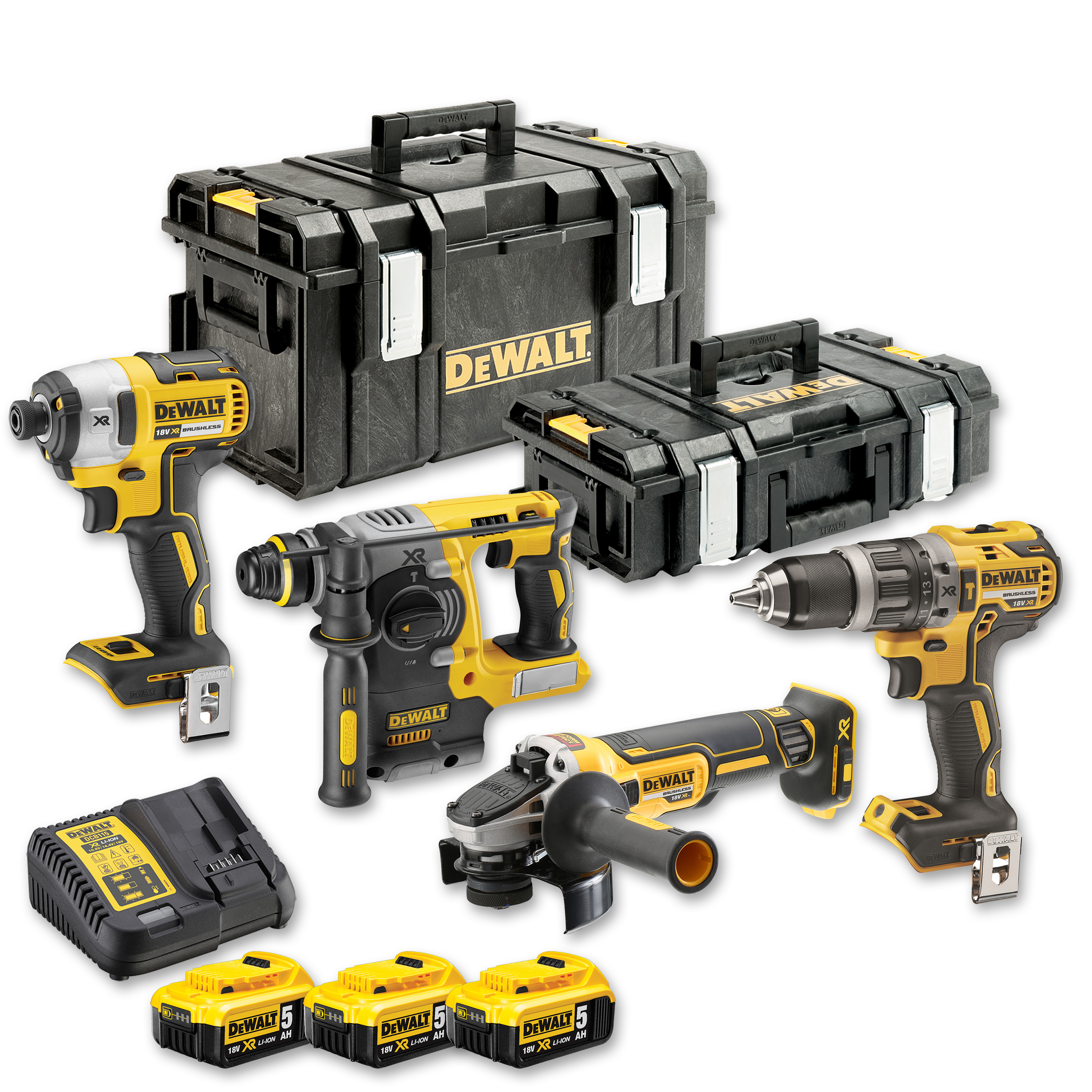 DEWALT DCK422P3-QW Akku-Kombopack (4-tlg.), 18 V DEWALT DCK422P3-QW Akku-Kombopack (4-tlg.), 18 V