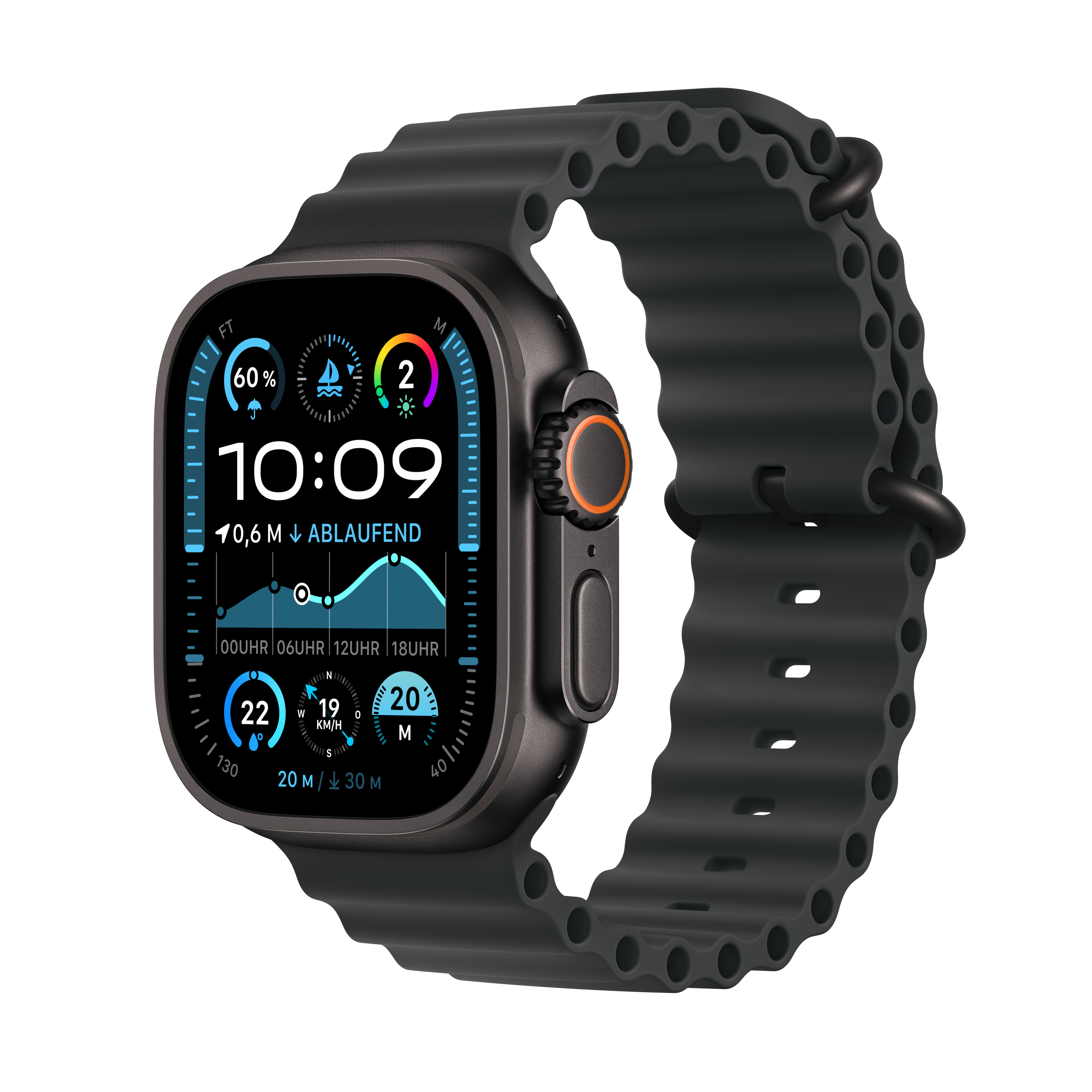 Apple Watch Ultra 2 Titan mit Ocean Armband