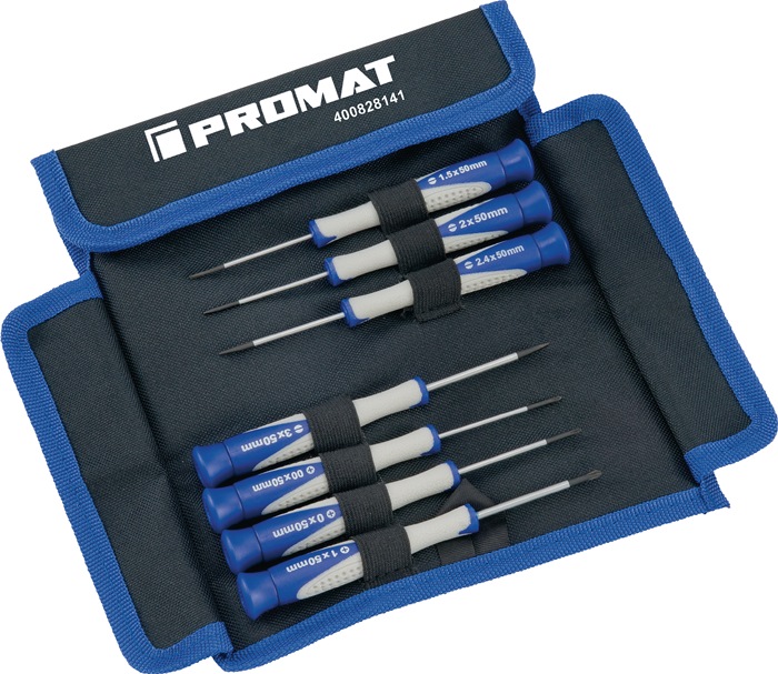 PROMAT Feinmechanikerschraubendrehersatz 