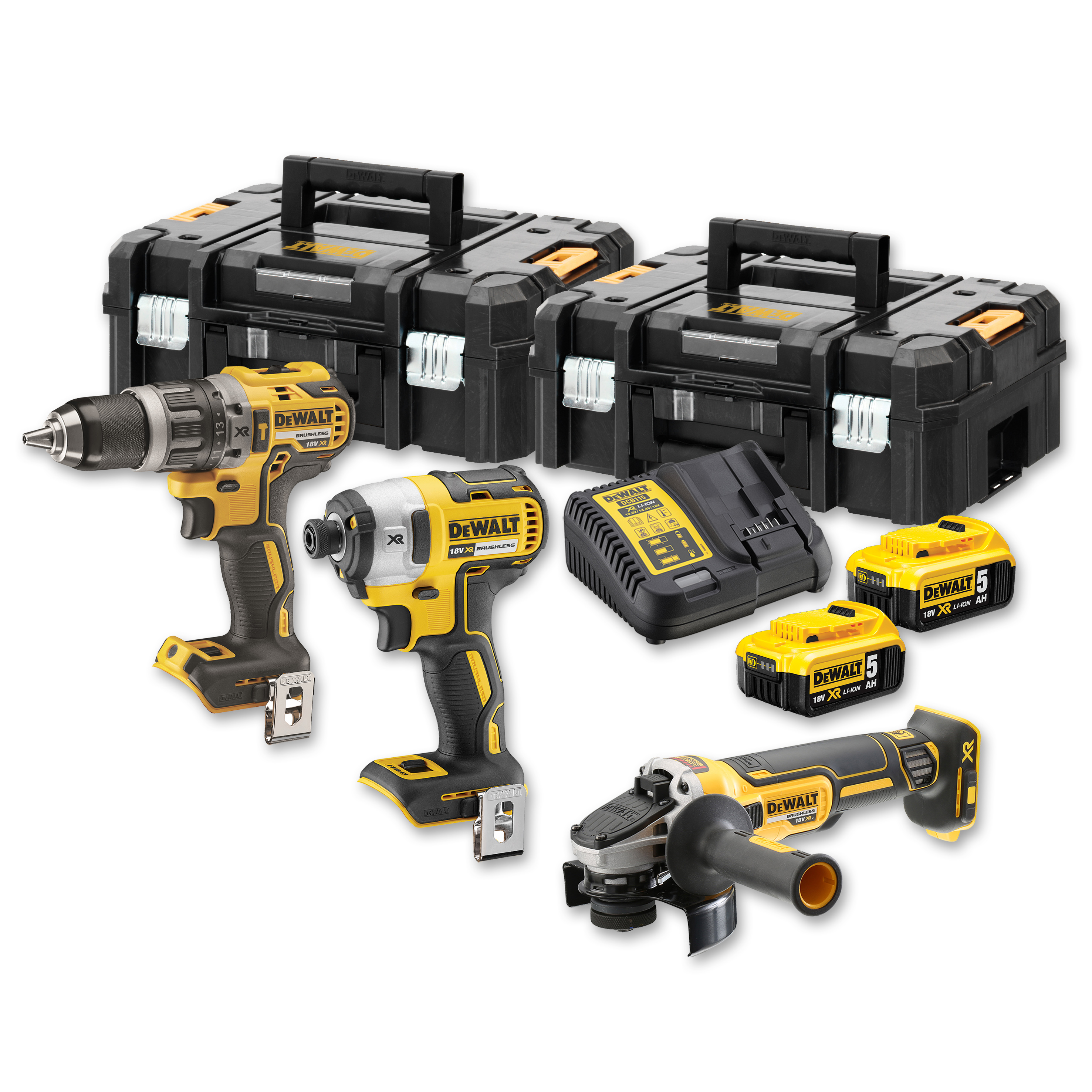 DEWALT DCK384P2T-QW Akku-Kombopack (3-tlg.), 18 V