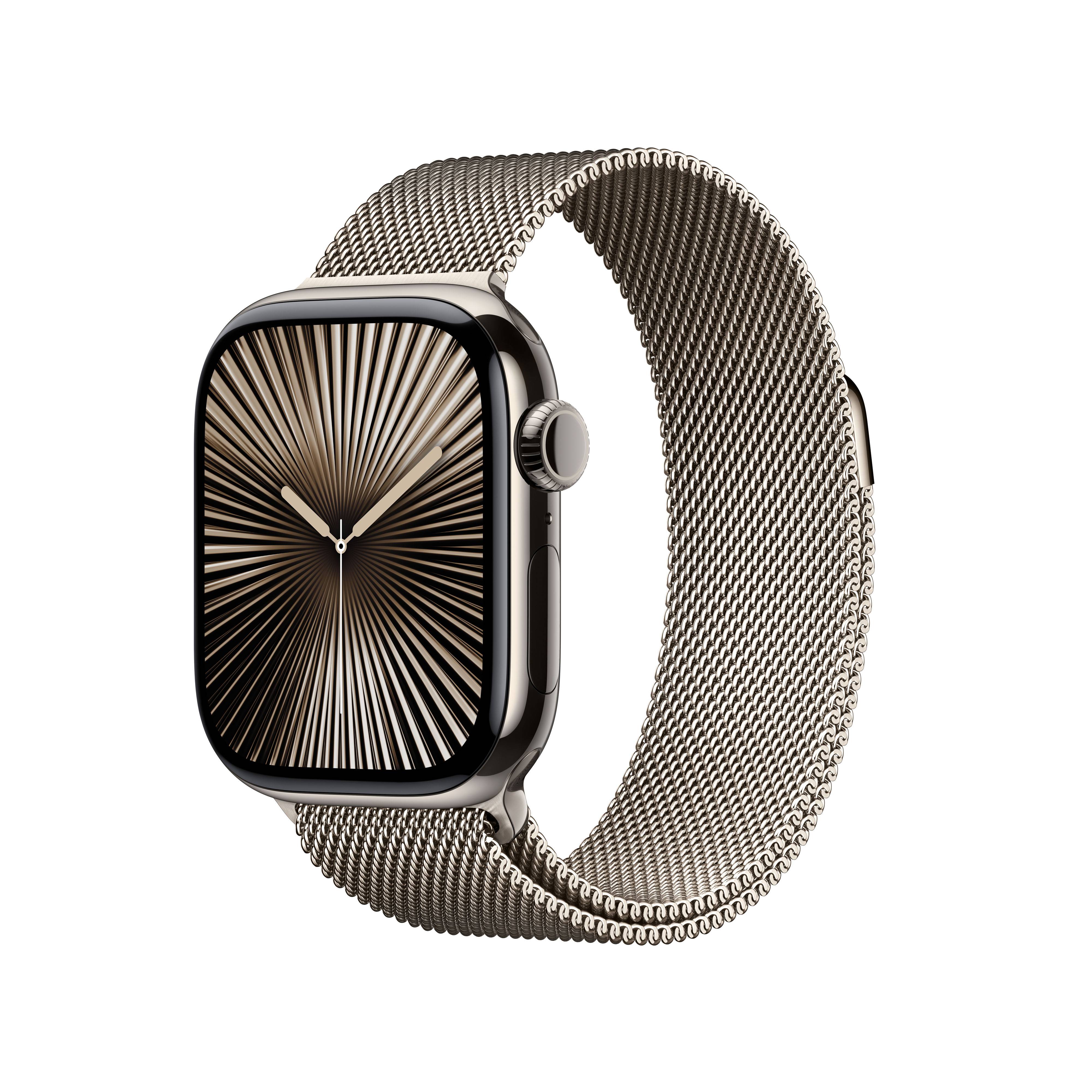 Apple Watch Series 10 Titan mit Milanaise Armband