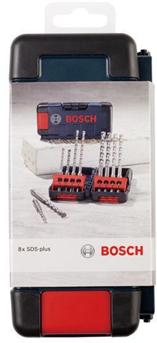 Bosch Hammerbohrer-Set 8tlg. D.6/8/10mm Arbeits-L.50/100mm i.Tough-Box 