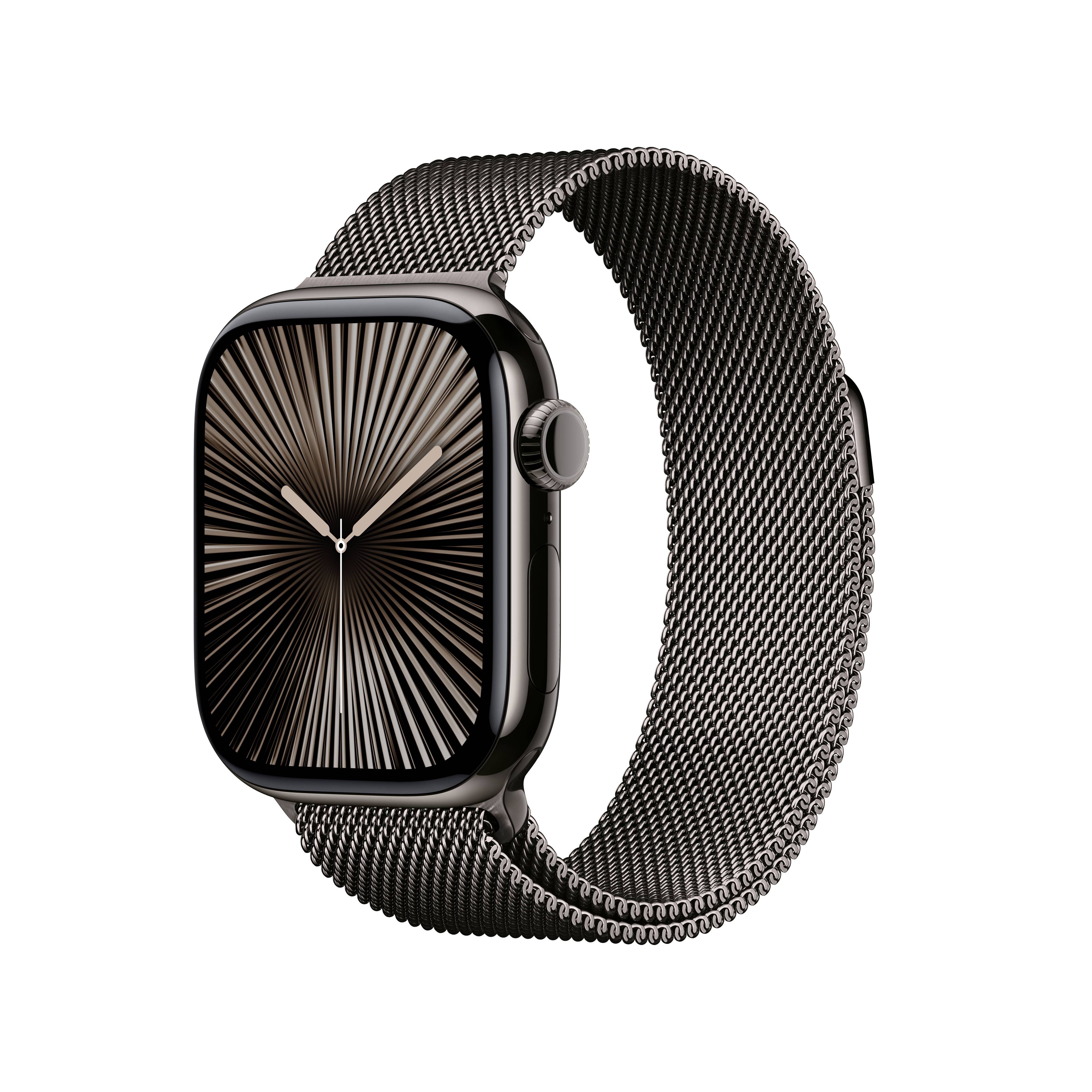 Apple Watch Series 10 Titan mit Milanaise Armband