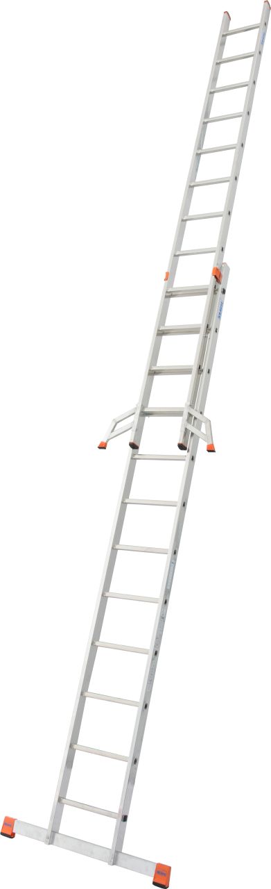 Krause MONTO Fabilo Sprossen-SchiebeLeiter 2x12 Sprossen