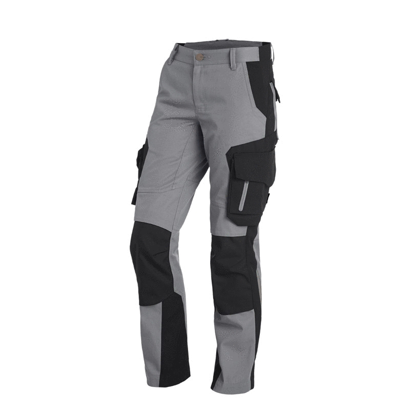 FHB Damen-Bundhose ALMA grau/schwarz (125600)