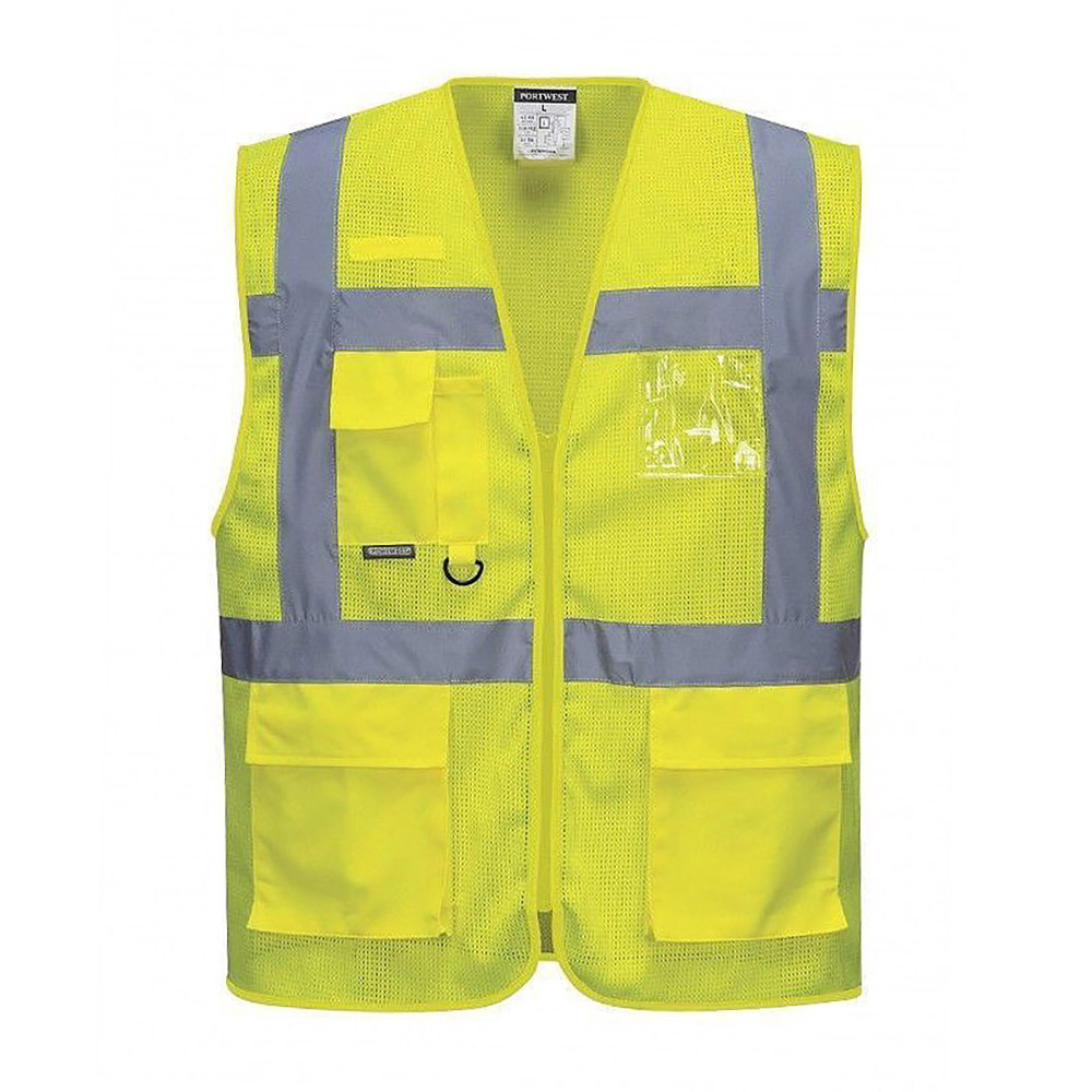 PORTWEST Warnschutzweste ATHEN MESH AIR EXEKUTIV gelb (C376) PORTWEST Warnschutzweste ATHEN MESH AIR EXEKUTIV gelb (C376)