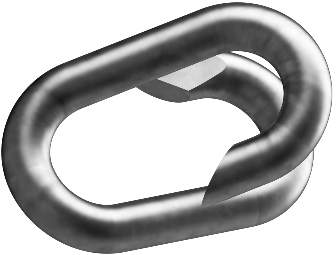 Absperrkettenglieder aus Stahl Absperrkettenglieder aus Stahl