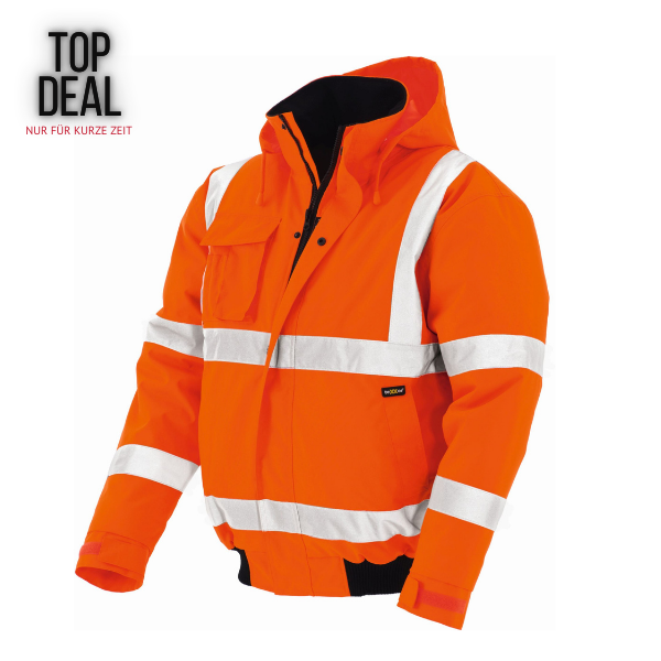 TOP DEAL - teXXor® Warnschutz-Pilotenjacke WHISTLER leuchtorange - XXL