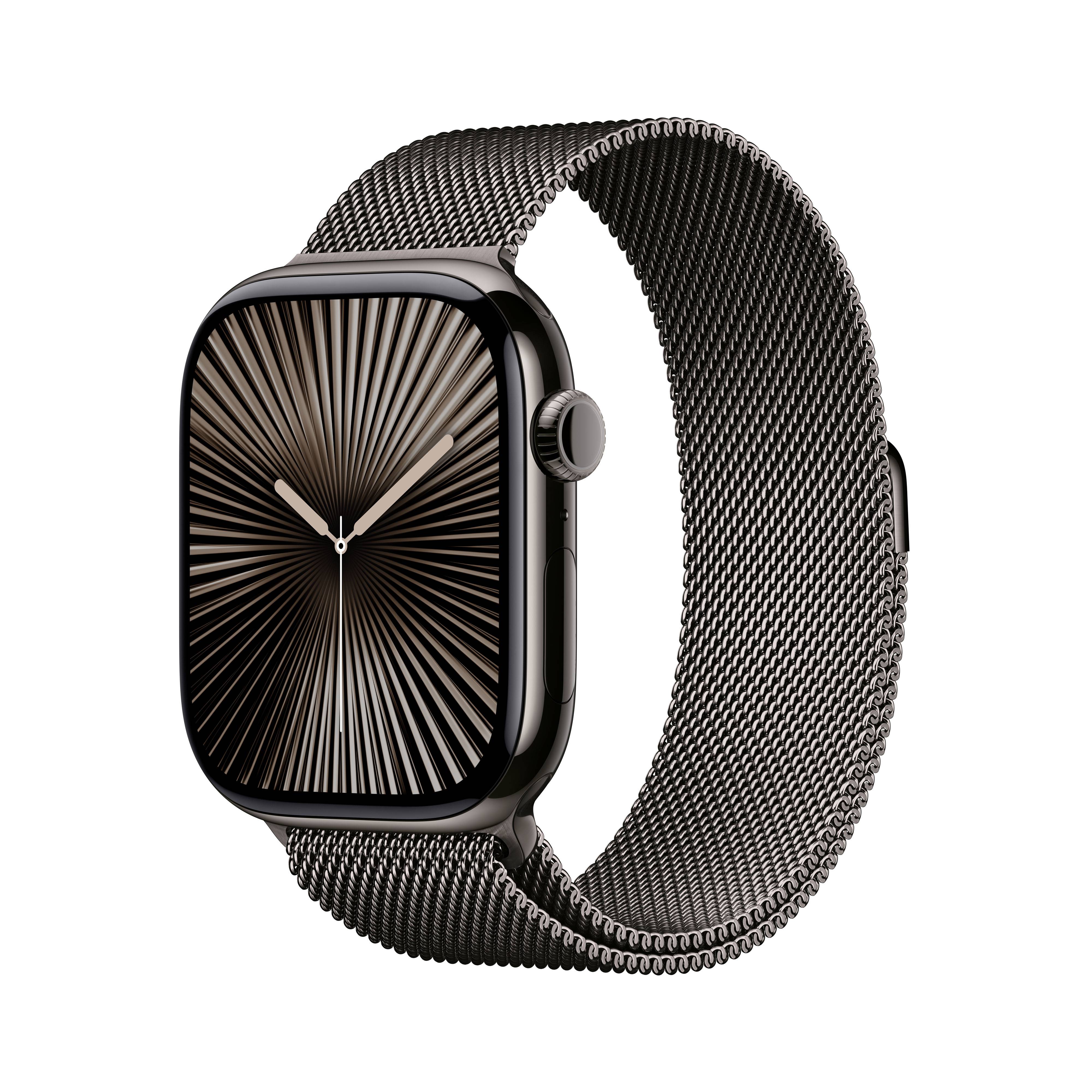 Apple Watch Series 10 Titan mit Milanaise Armband