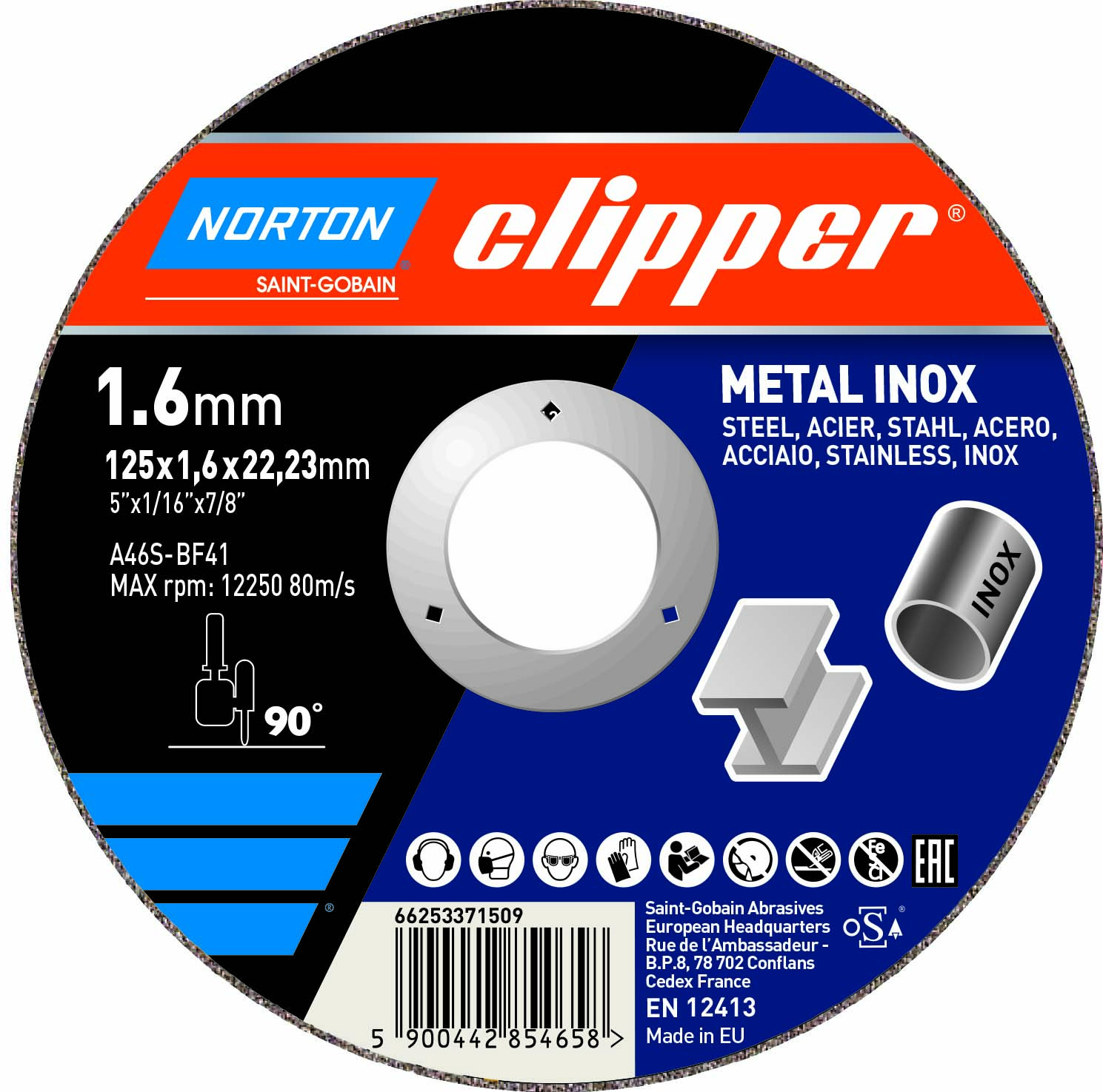 Norton Clipper Trennscheibe Metall Typ 41 