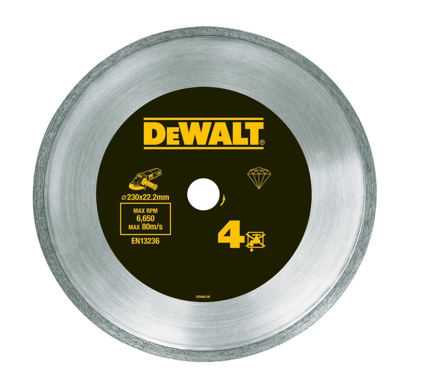 DEWALT DT3736-XJ Diamanttrennscheibe GesintertHP4 125 mm DEWALT DT3736-XJ Diamanttrennscheibe GesintertHP4 125 mm