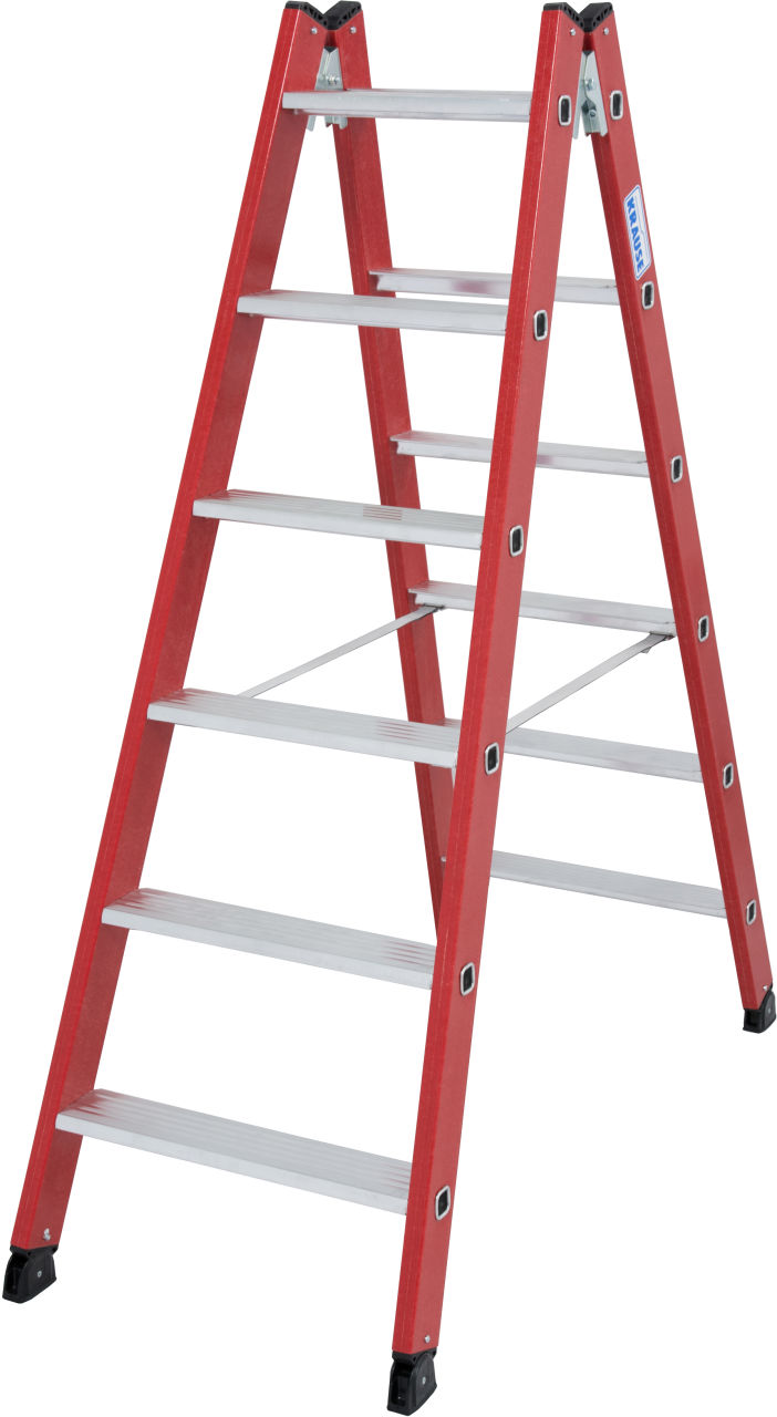 Krause STABILO Kunststoff-Stufen-DoppelLeiter 2x6 Stufen Krause STABILO Kunststoff-Stufen-DoppelLeiter 2x6 Stufen