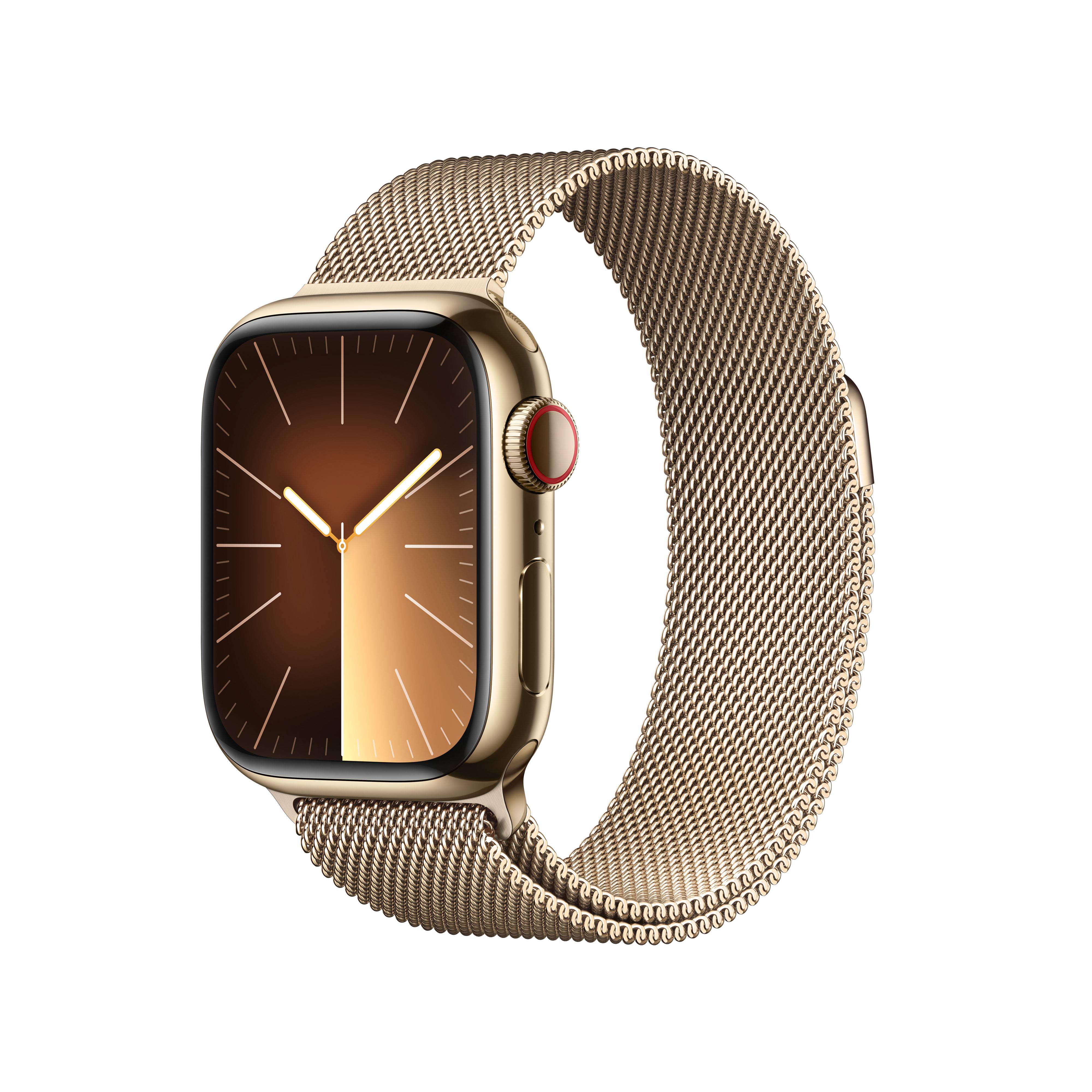 Apple Watch Series 9 Edelstahl mit Milanaise Armband