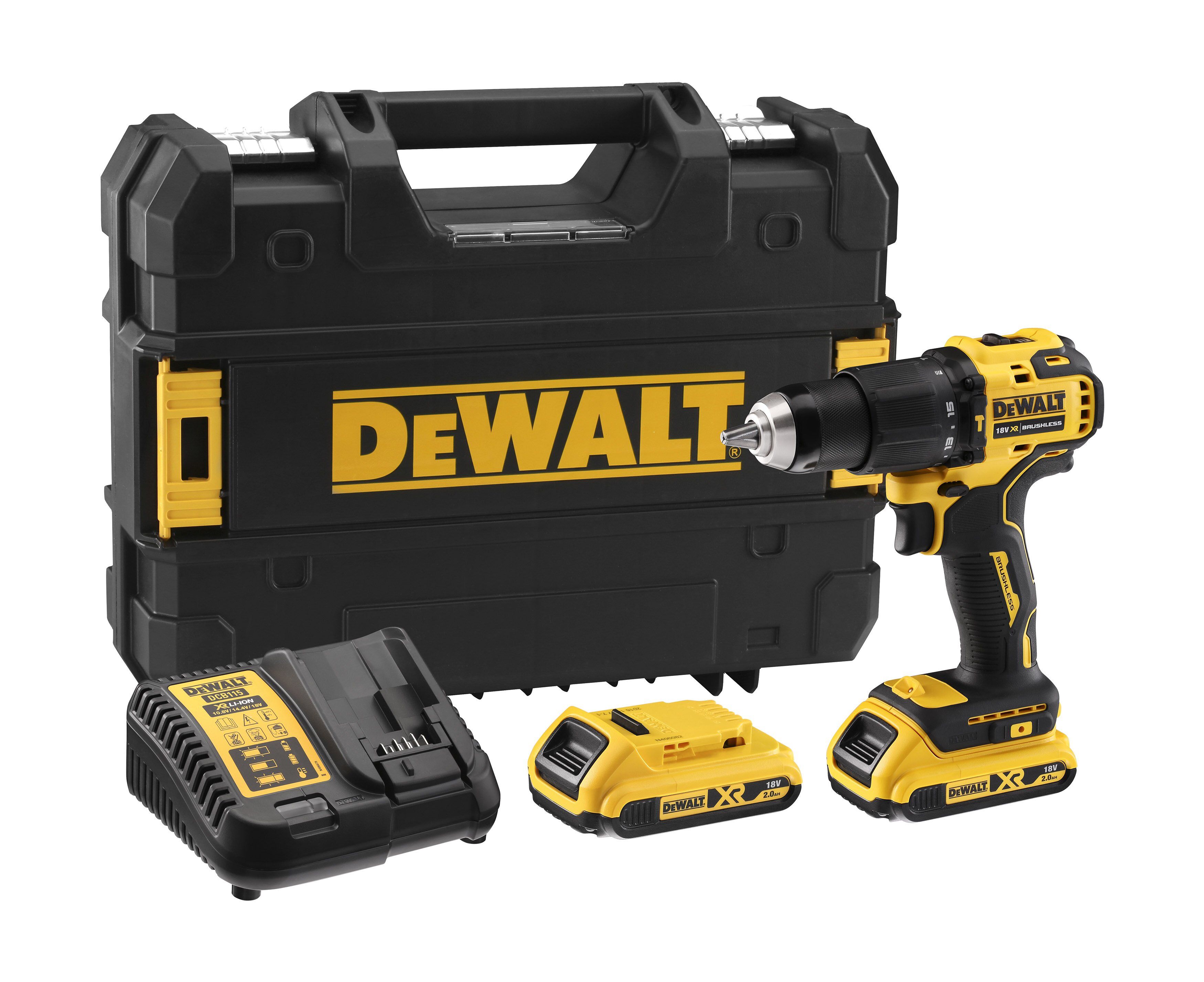 DEWALT DCD709D2T-QW Akku-Schlagbohrschrauber 18 V, 2 Ah