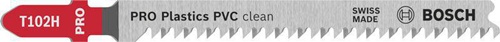 Bosch Stichsägeblatt PRO Plastics PVC clean T102H L.100mm HCS Zahnteilung 2,3mm 2 St