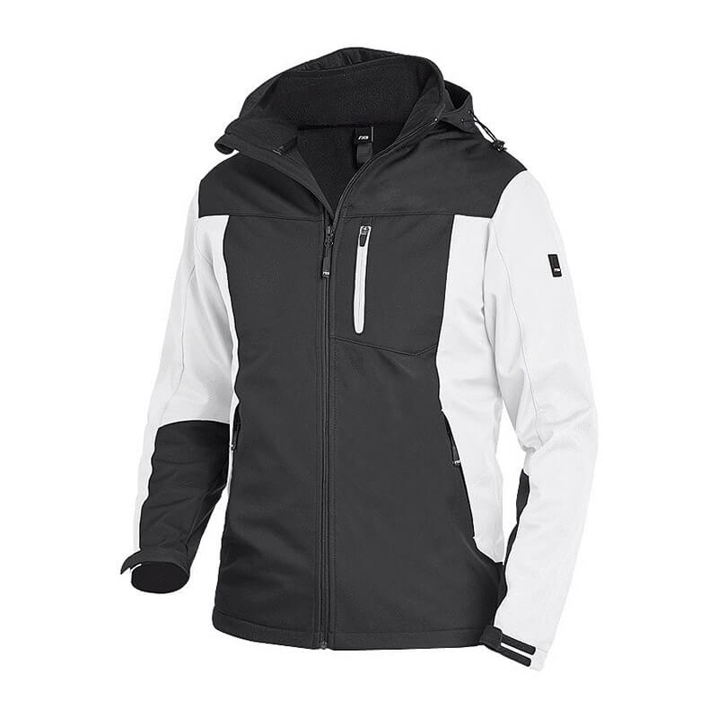 FHB Softshelljacke JANNIK weiß/anthrazit (79105 )