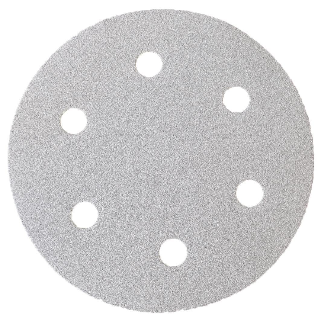 EIBENSTOCK Schleifpapier P220 (Normalkorund, 6-fach gelocht, Klett), Ø 225 mm, 25Stück/Pack
