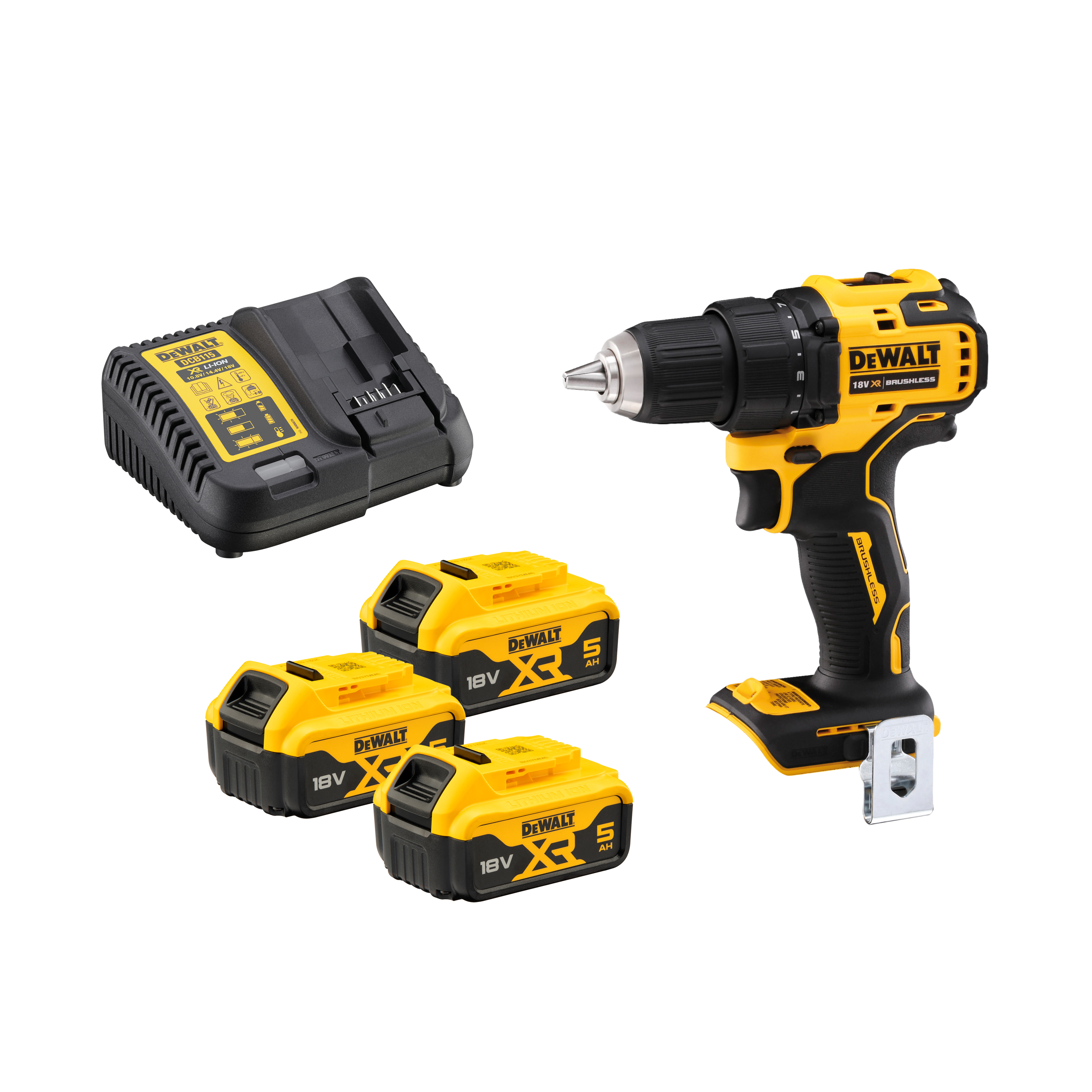 DEWALT DCD708P3T-QW Akku-Bohrschrauber, 18 V / 5 Ah