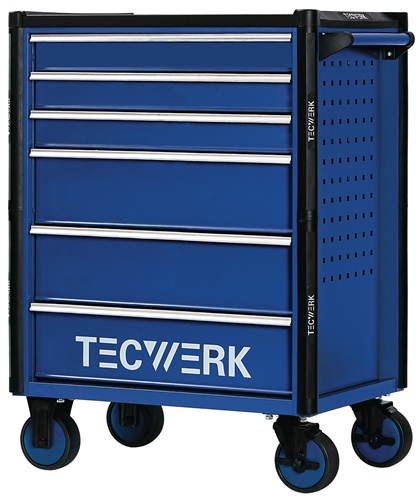 TECWERK Werkzeugwagen TREND 2.0 B745xT475xH950mm 300kg 6Schubl.unbest.Stahlbl.
