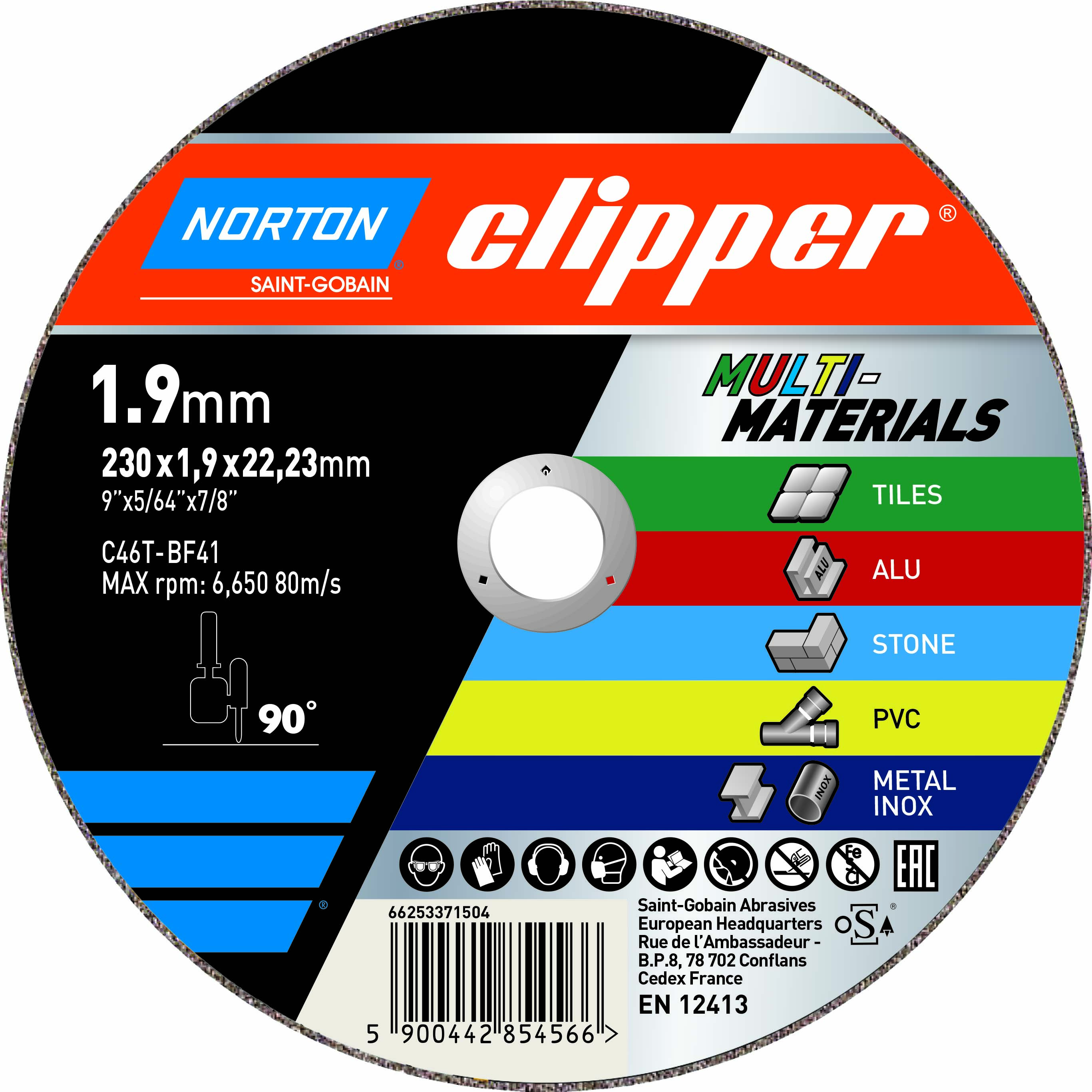 Norton Clipper Trennscheibe Multi Typ 41  Norton Clipper Trennscheibe Multi Typ 41
