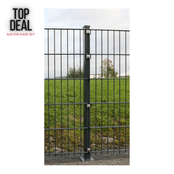 TOP DEAL - Bundle 75ldfm DS-Mattenzaun 6/5/6 1,0m Höhe RAL7016 Anthrazitgrau