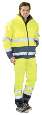 PLANAM Warnschutzpilotjacke COMFORT 4in1 gelb/marine (2047)