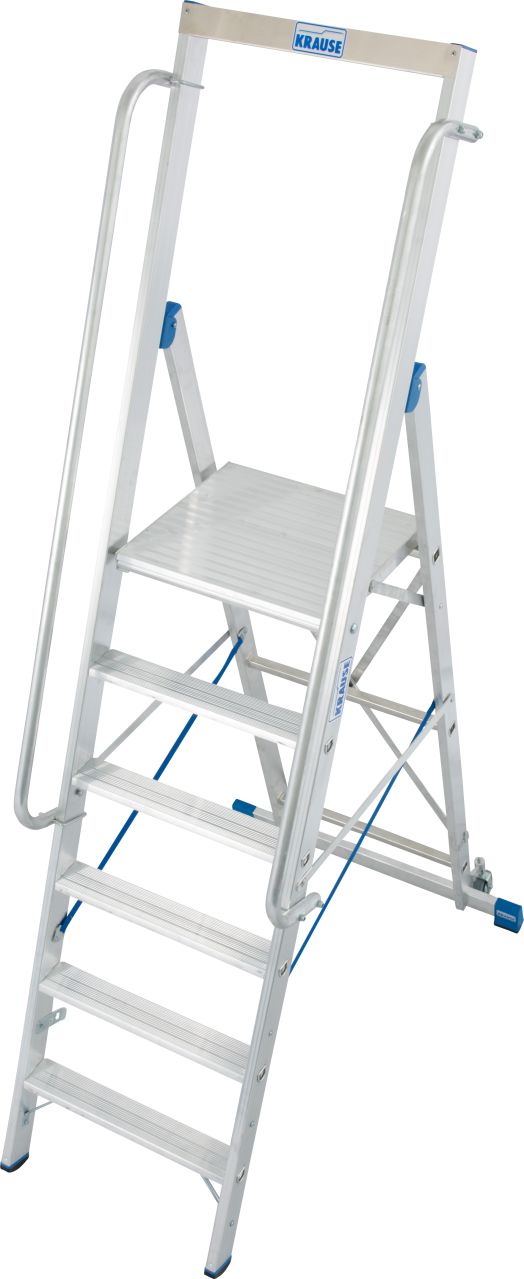 Krause STABILO Stufen-StehLeiter mit großer Standplattform 1x6 Stufen Krause STABILO Stufen-StehLeiter mit großer Standplattform 1x6 Stufen