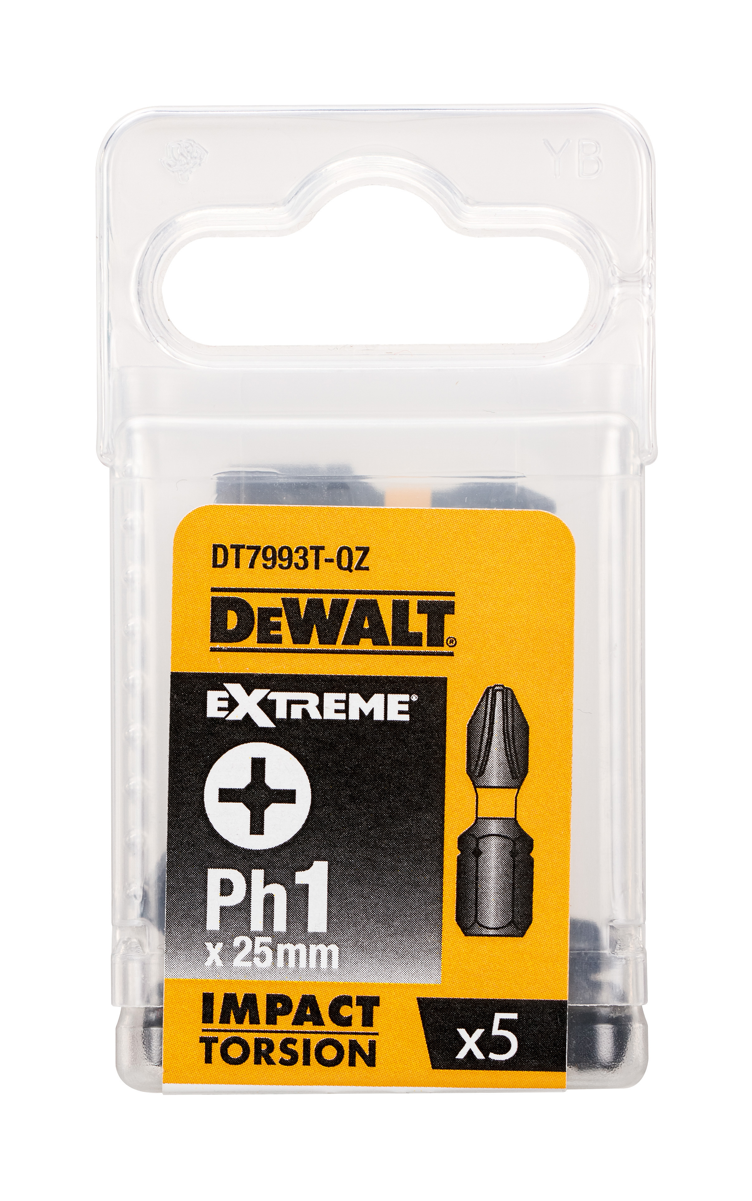 DEWALT DT7993T-QZ Torsion Bit schlagf. Ph1 25 mm 5 Stück