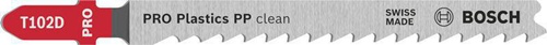 Bosch Stichsägeblatt PRO Plastics PP clean T102D L.100mm BIM Zahnteilung 4mm 2St 