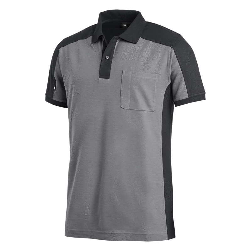 FHB Poloshirt KONRAD grau/schwarz (91490 )