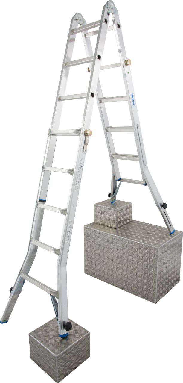 Krause STABILO Sprossen-Gelenk-TeleskopLeiter mit 4 Holmverlängerungen 4x5 Sprossen Krause STABILO Sprossen-Gelenk-TeleskopLeiter mit 4 Holmverlängerungen 4x5 Sprossen