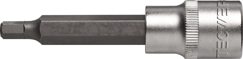 TECWERK Steckschlüsseleinsatz 1/2 Zoll Innen-6-kant SW 6mm L.90mm 