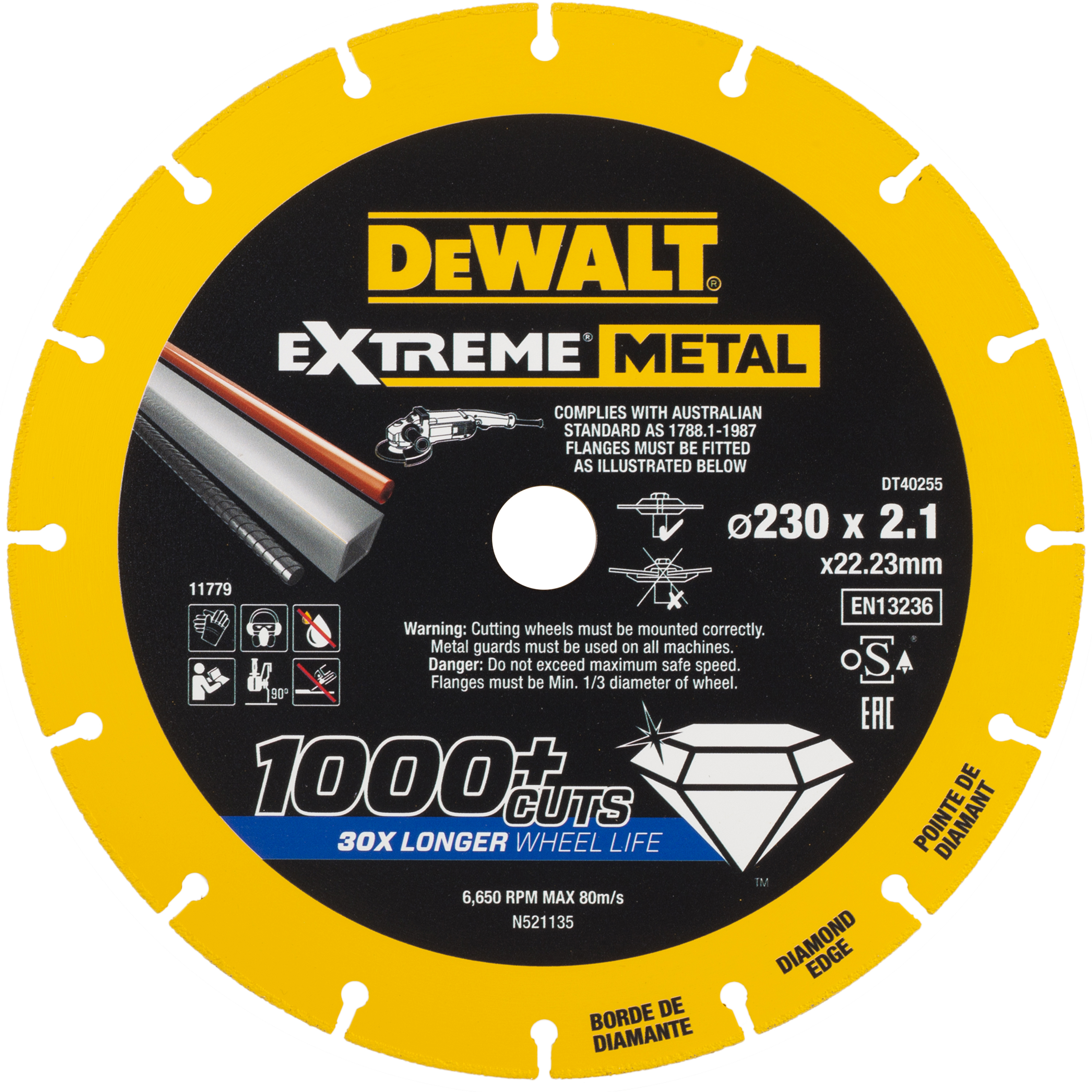 DEWALT DT40255-QZ Diamanttrennscheibe 230x2.1 mm