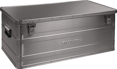TECWERK Aluminiumbox L900xB490xH380mm 140l m.Klappverschluss u.Zylinderschl.