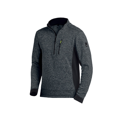 FHB Strick-Fleece-Troyer PATRICK anthrazit/schwarz (79597 )