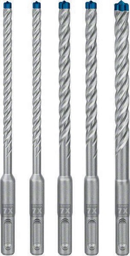 Bosch Hammerbohrersatz Expert SDS plus-7X 5-tlg.SDS Plus Ku.-Kass.m.Euroloch 