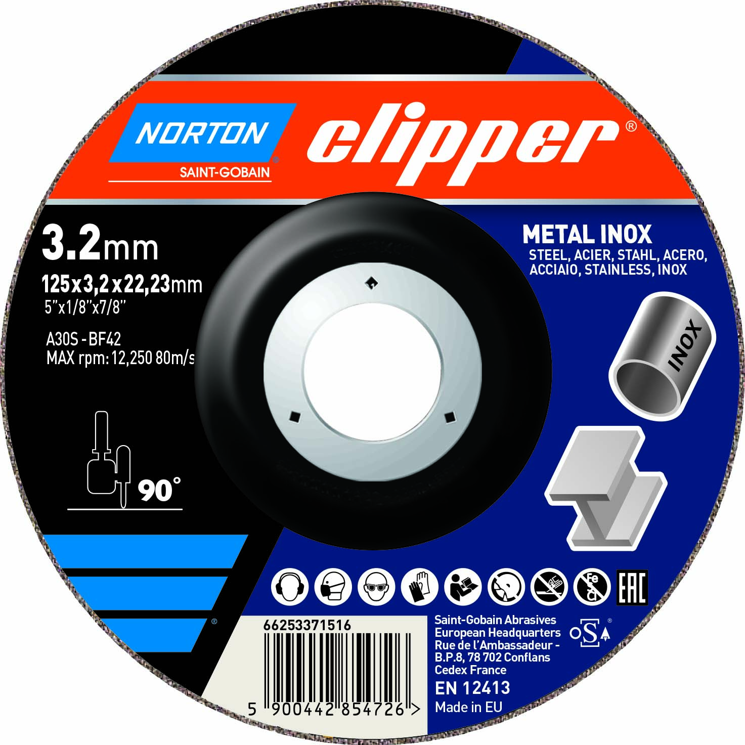 Norton Clipper Trennscheibe Metall Typ 42