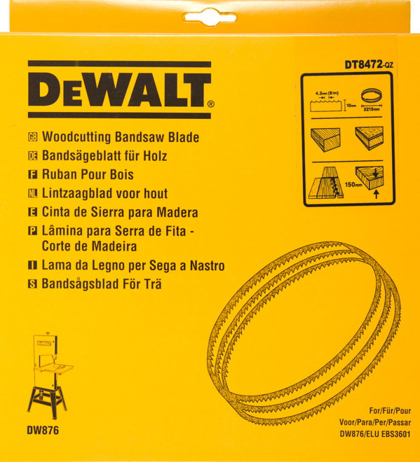 DEWALT DT8472-QZ Bandsägebl 2215x10x0,4 mm 4,2 mm