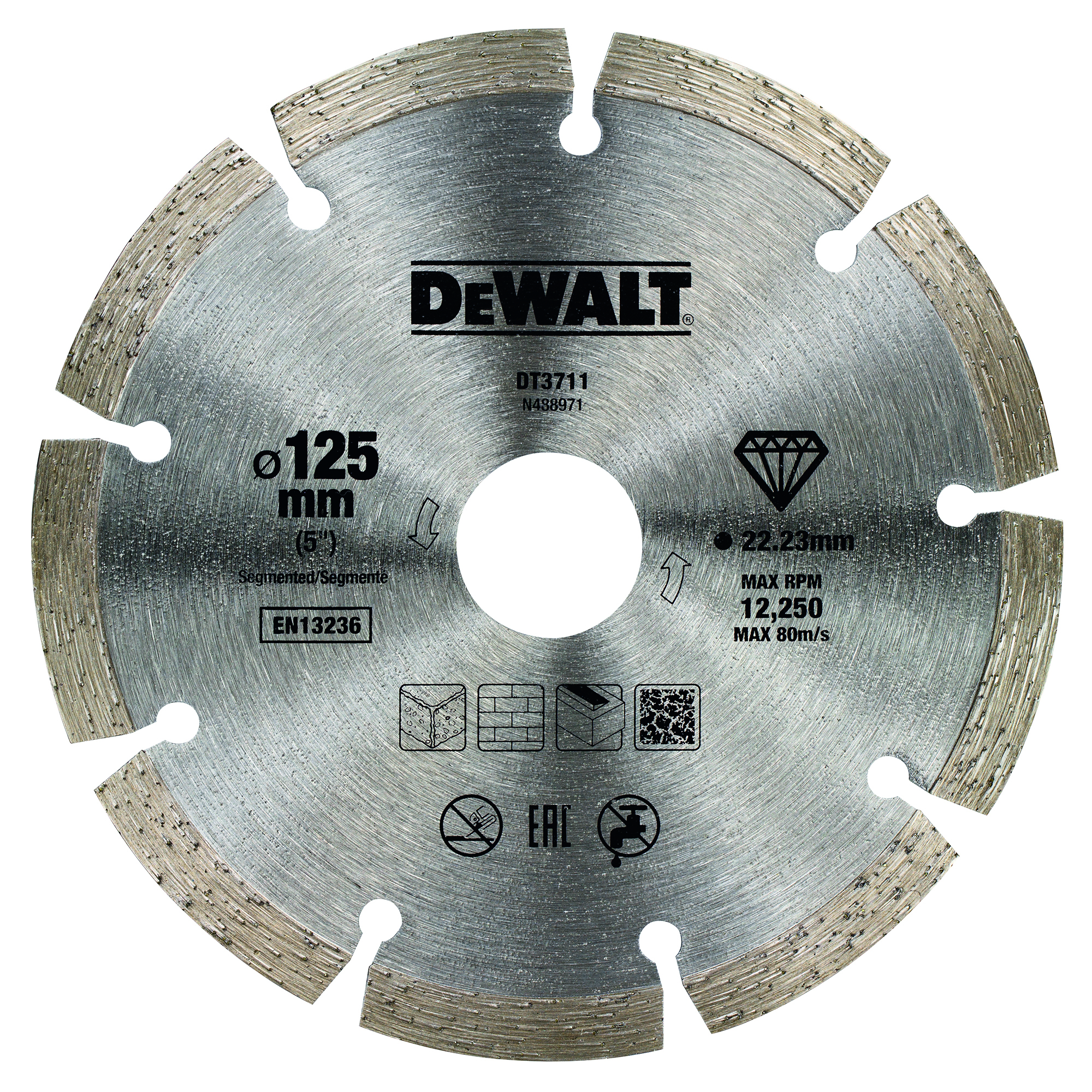 DEWALT DT3711-QZ Diamanttrennscheibe Eco1 Universal 125 mm