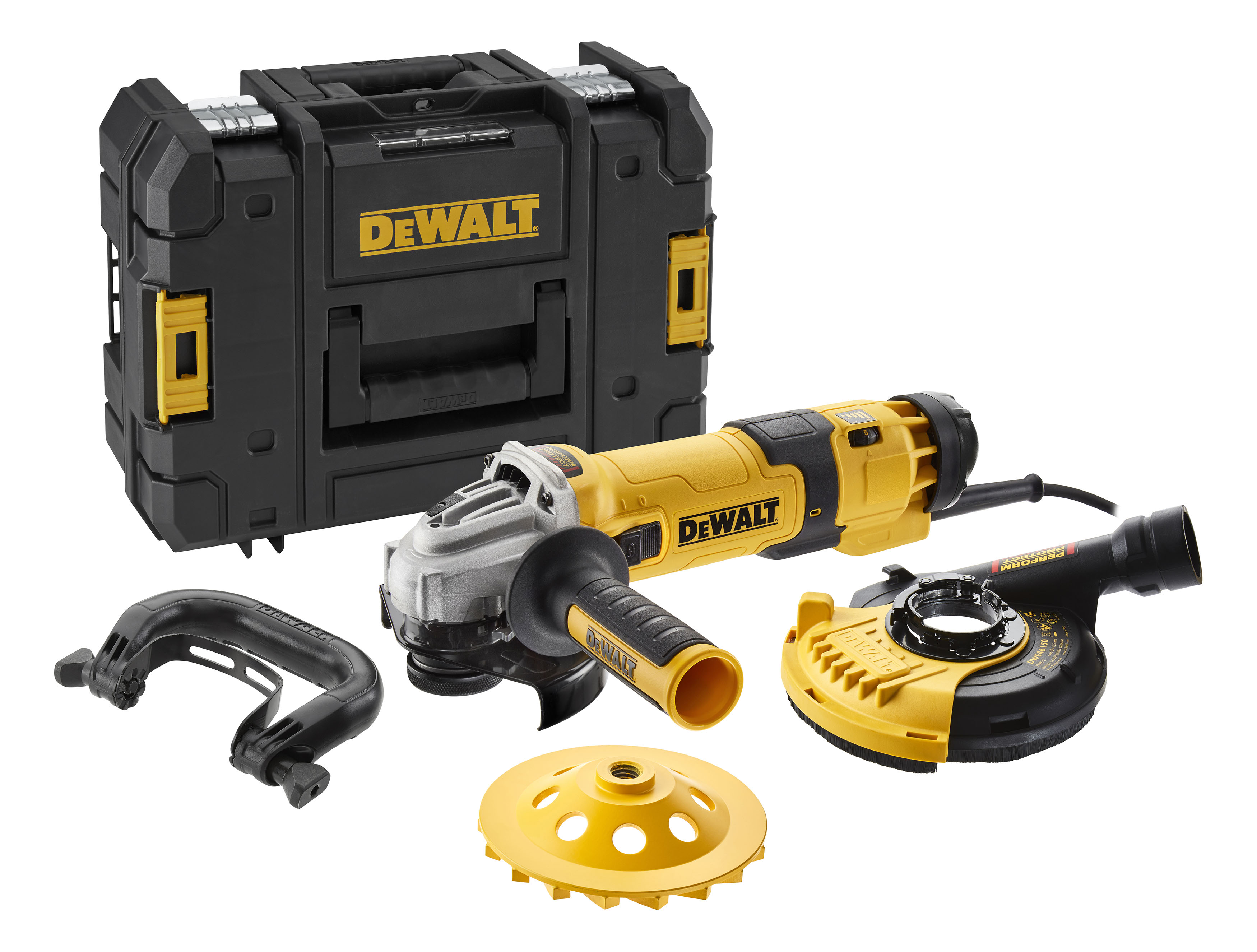 DEWALT DWE4257KT-QS Elektr-Winkelschleifer 125 mm 1500W Beton