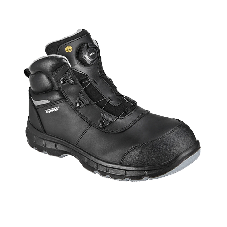 TOP DEAL - RUNNEX® S3S-ESD-Sicherheitsstiefel atop FlexStar schwarz/grau - Gr. 45