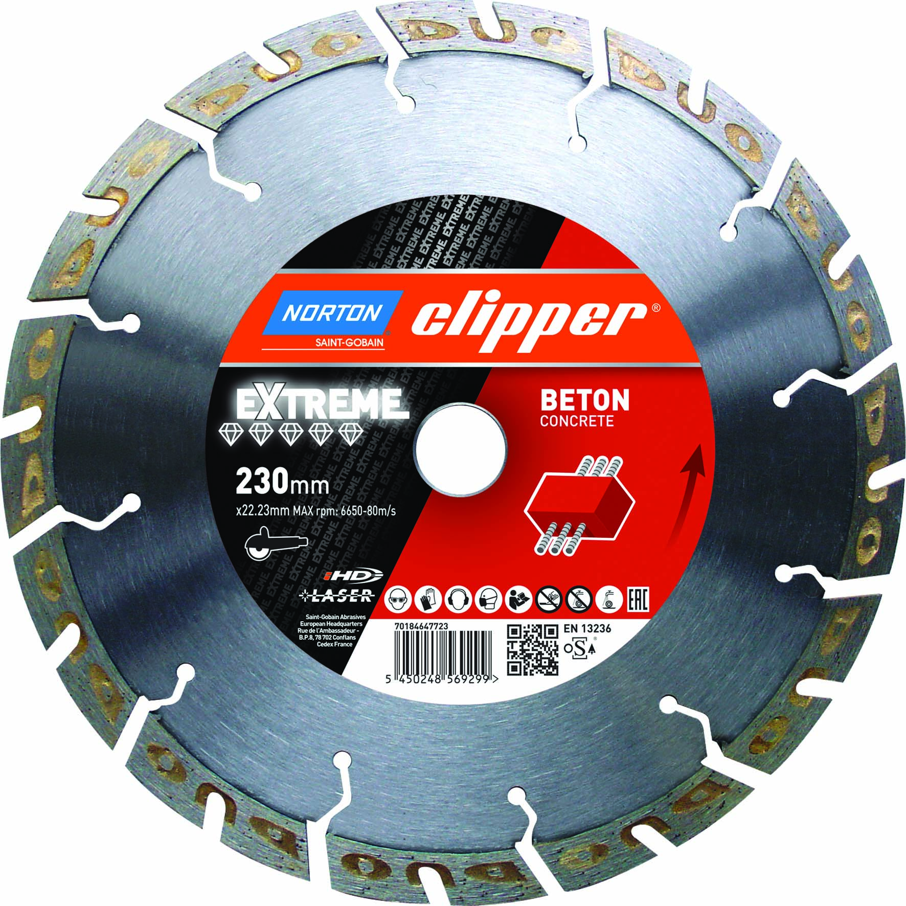 Norton Clipper Diamanttrennscheibe Extreme Beton - 300  x  20 mm Norton Clipper Diamanttrennscheibe Extreme Beton - 300  x  20 mm