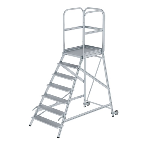 MUNK Podesttreppe mit Rollen und Griffen MUNK Podesttreppe mit Rollen und Griffen