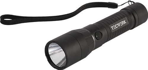 TECWERK LED-Taschenlampe 100-3000 lm High Performance Torch Li-ion schwarz 