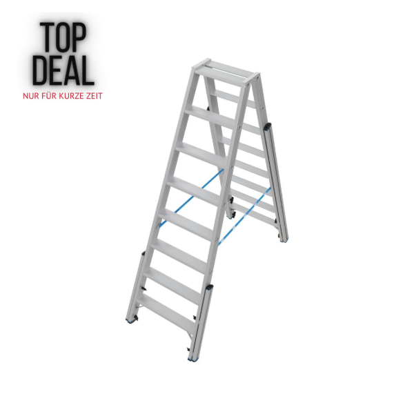 TOP DEAL - Krause STABILO Stufen-DoppelLeiter Treppe, 2x8 Stufen