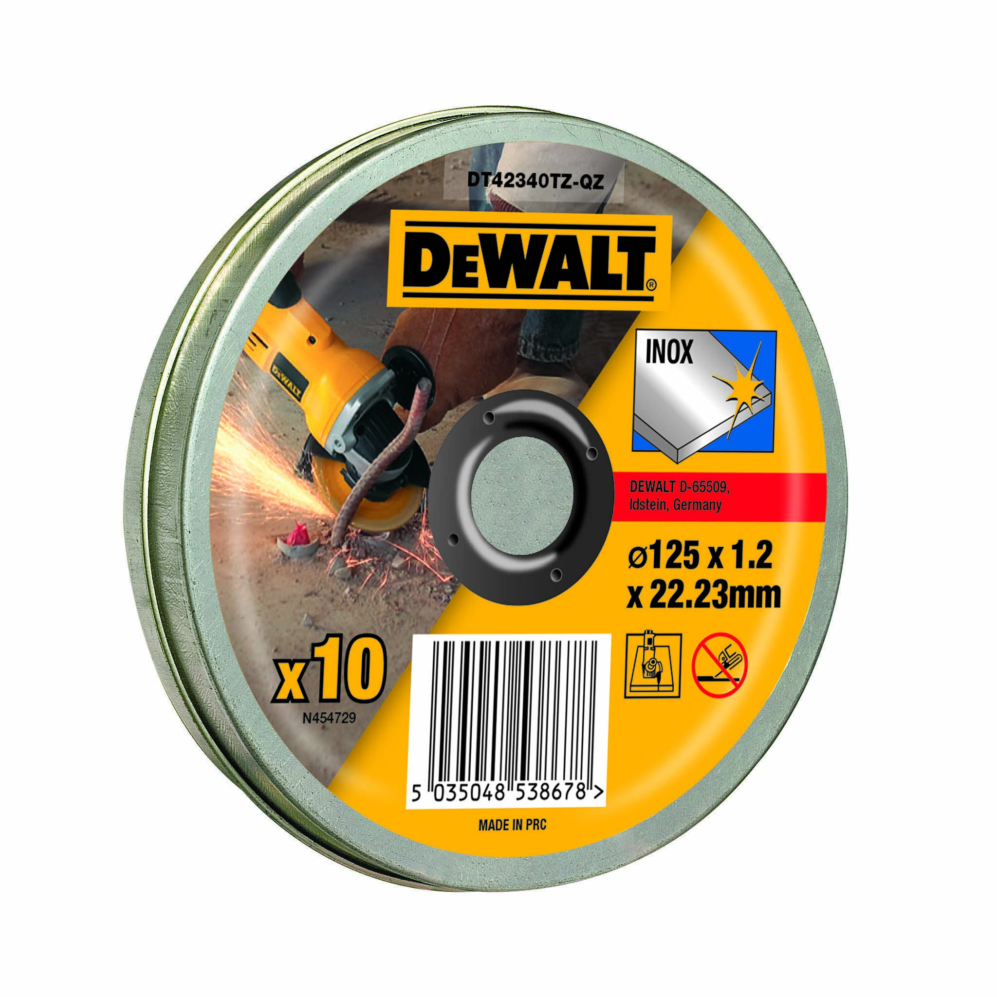 DEWALT DT42340TZ-QZ Trennscheibe 125x1,2x22,23 mm Inox