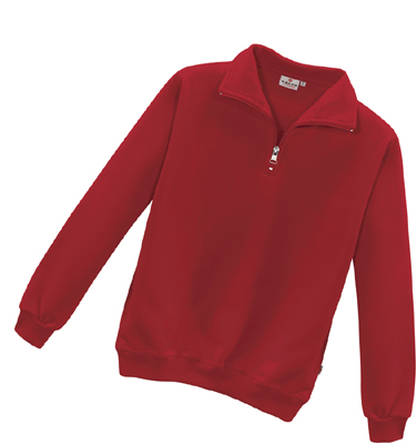 HAKRO Zip-Sweatshirt PREMIUM rot (451)