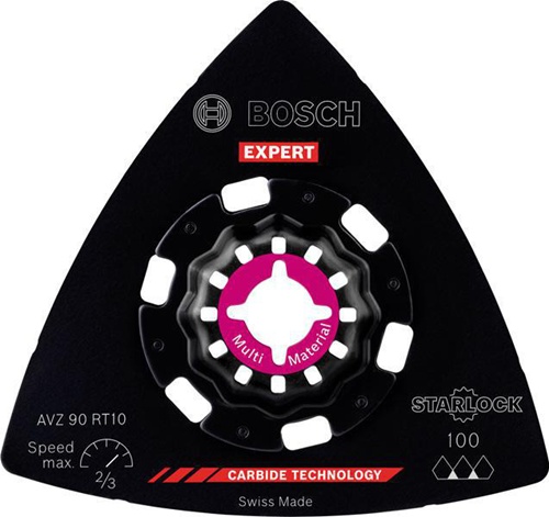 Bosch Schleifplatte EXPERT Sanding Plate AVZ 90 RT10 D.90mm Carbide-RIFF 